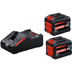 Стартов комплект акумулаторни батерии и зарядно Bosch EXPERT - 2 батерии EXBA18V‐150 + зарядно EXAL18V‐160